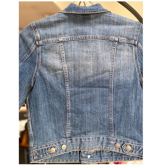 H&M Medium Wash Cropped Denim Jacket - Picture 3 of 5